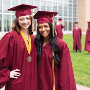 Cap & Gown </br> School Color